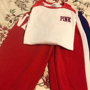 Victoria Secret sweats and T-shirt